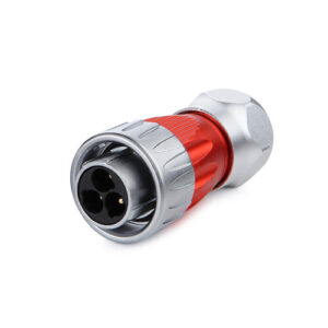 3 pin male cable plug for power applications, including LED displays, industrial equipment, and stage lighting. Able to accommodate 14-12 AWG cable, it is rated for 500 Volts and 25A