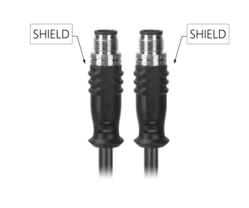 M12 Female to Female Cable, Shielded