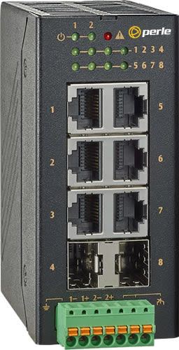 IDS-106GE Industrial Gigabit Switches 8-port Compact DIN Rail Switches