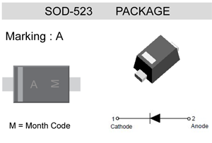 A-1SS400 (SOD-523) Small Signal Schottky Diodes
