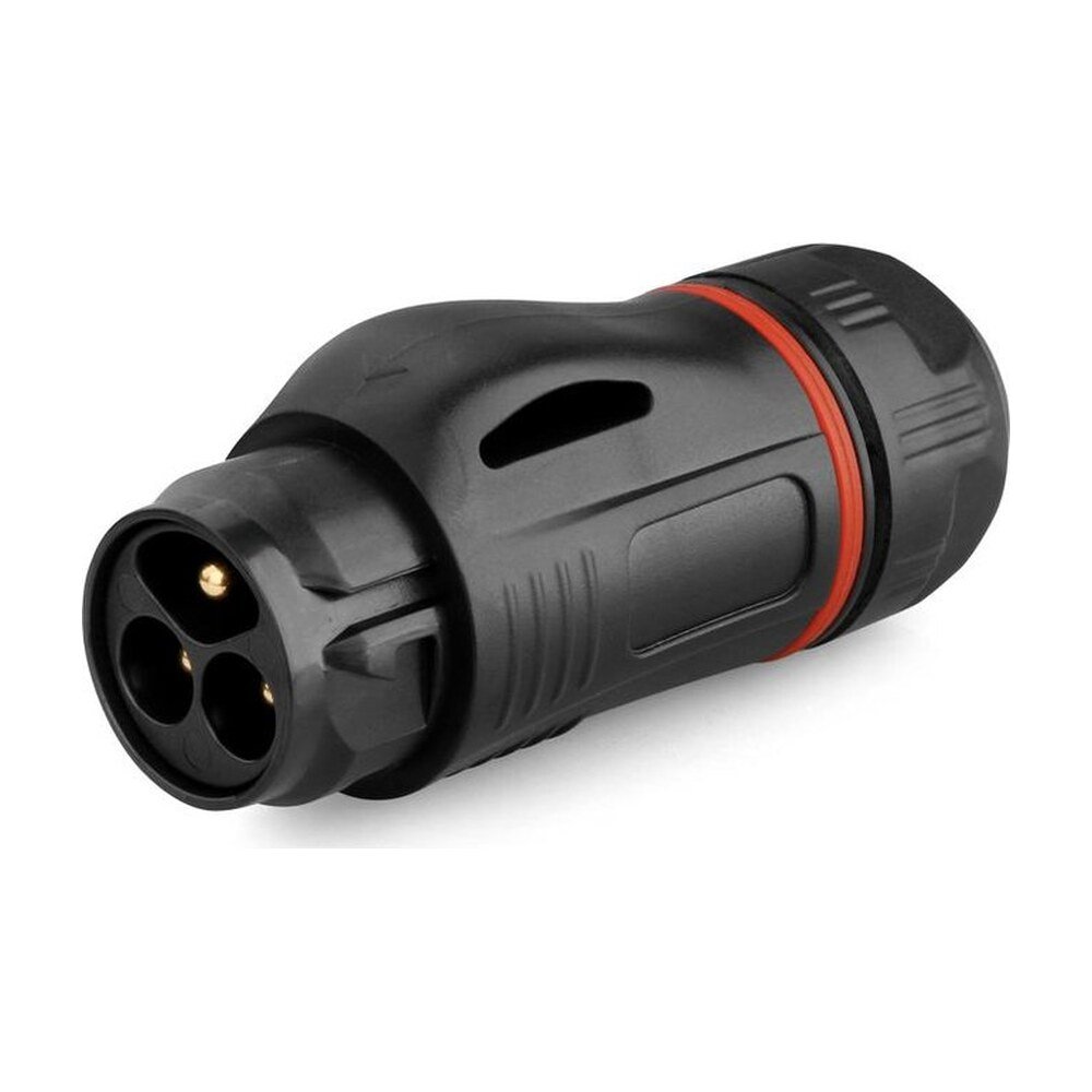 BD-24-C03PE-22-001, 3-Pin Plastic Male Cable Mount Waterproof Connector