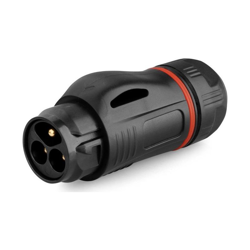BD-24-C03PE-22-001, 3-Pin Plastic Male Cable Mount Waterproof Connector