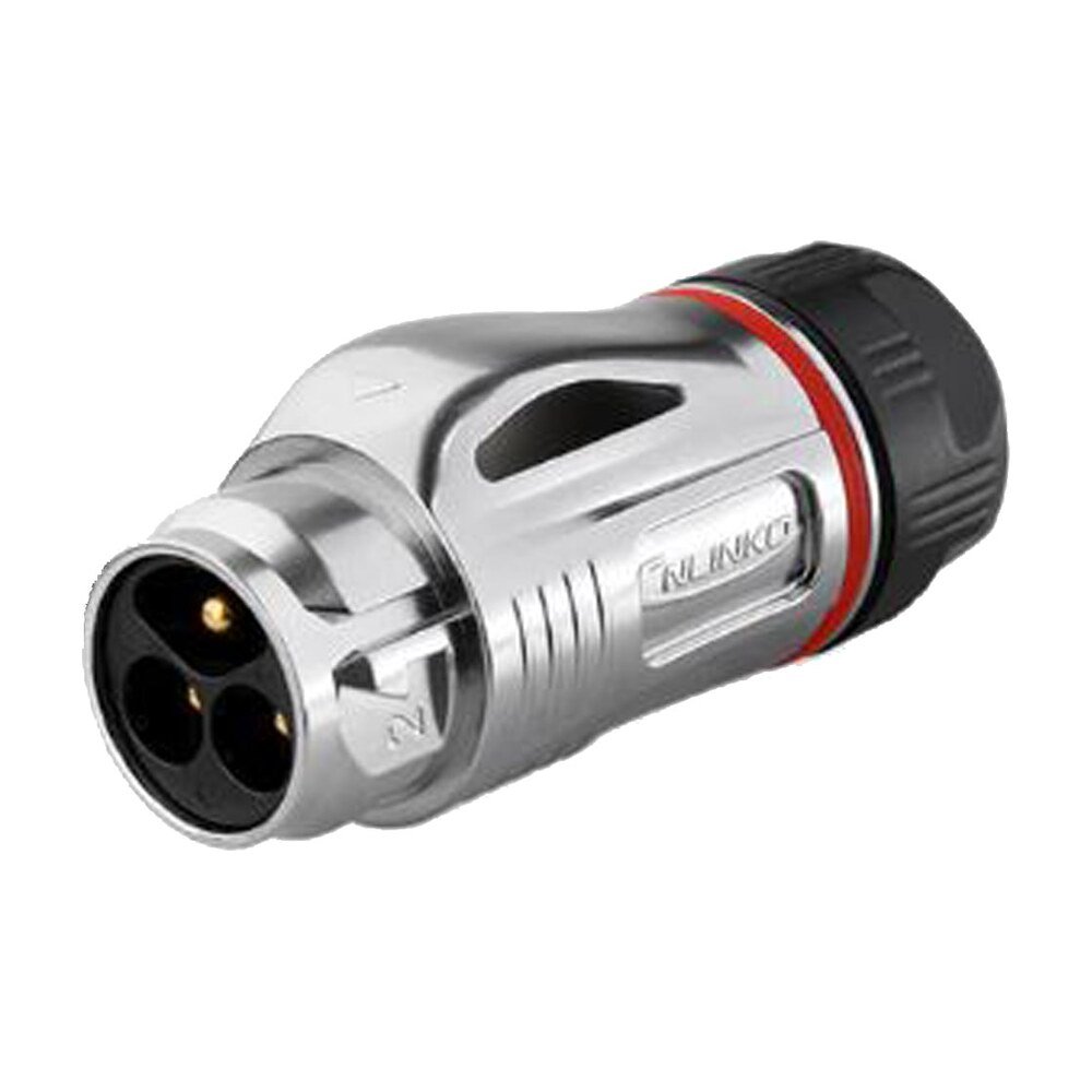 BD-24-C03PE-23-001, 3-Pin Metal Male Cable Mount Waterproof Connector