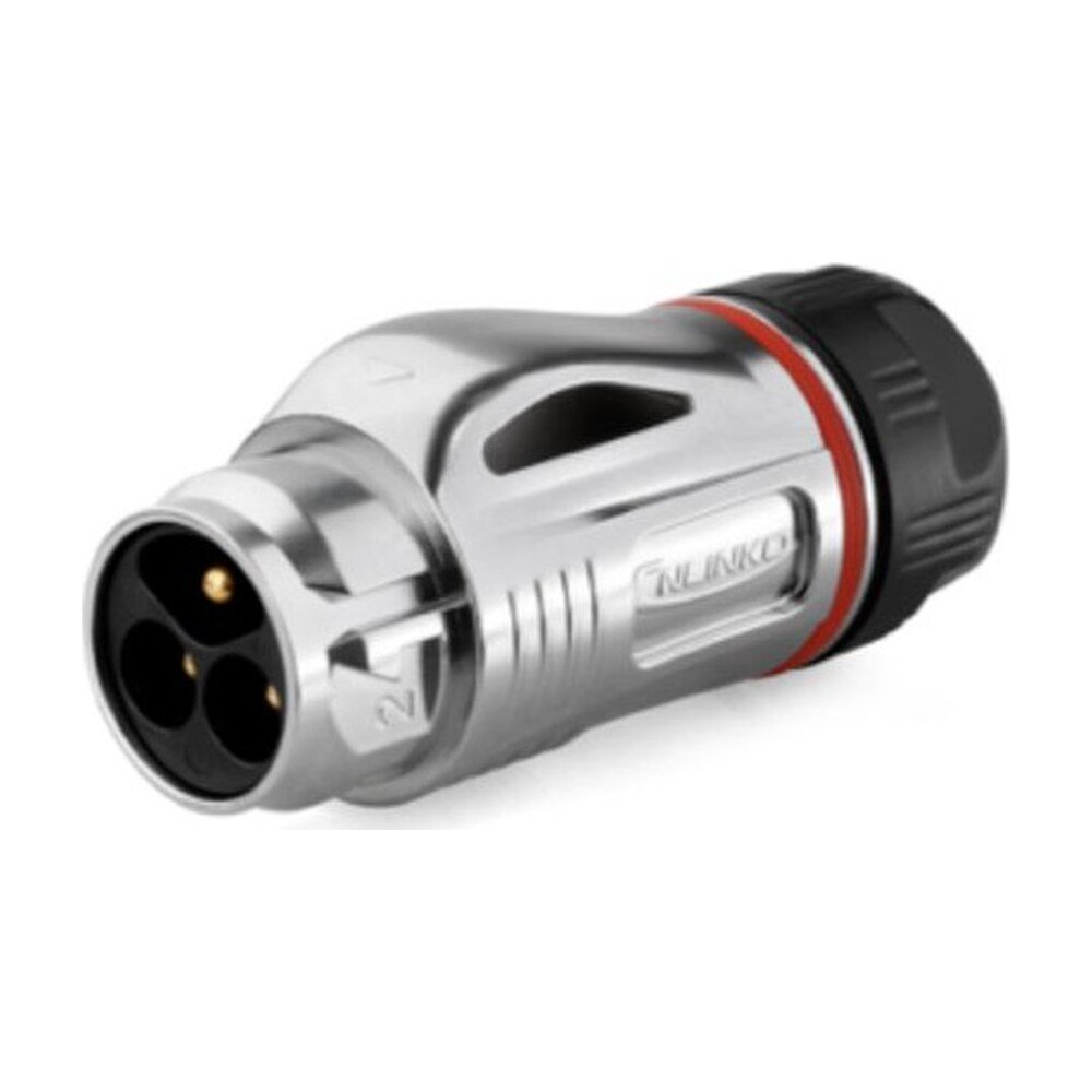 BD-24-C03PE-23-001, 3-Pin Metal Male Cable Mount Waterproof Connector