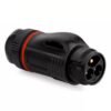 BD-24-C03PE-22-001, 3-Pin Plastic Male Cable Mount Waterproof Connector