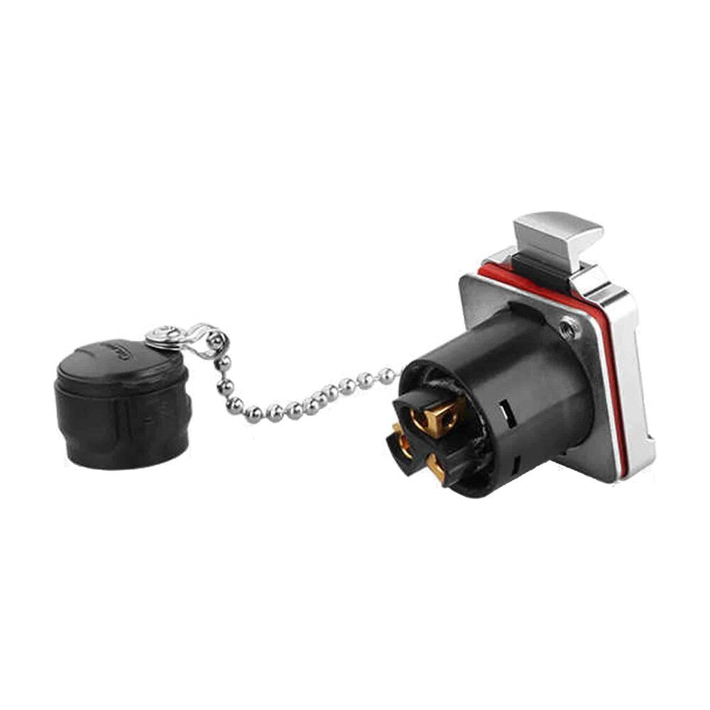 BD-24-J03SX-23-301, 3-Pin Metal Female Panel Mount Waterproof Connector