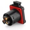 BD-24-J03SX-22-201, 3-Pin Plastic Female Panel Mount Waterproof Connector