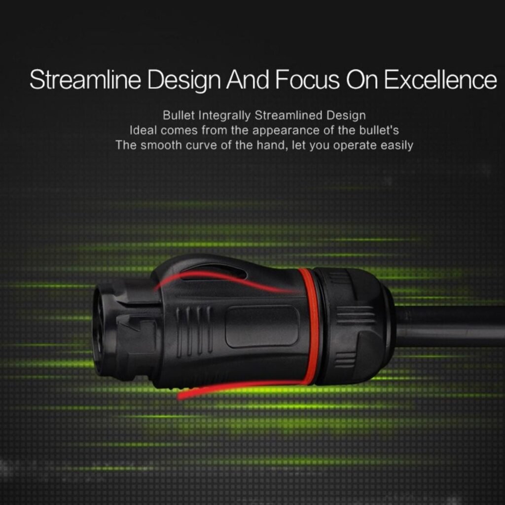 BD-24-C03PE-22-001, 3-Pin Plastic Male Cable Mount Waterproof Connector