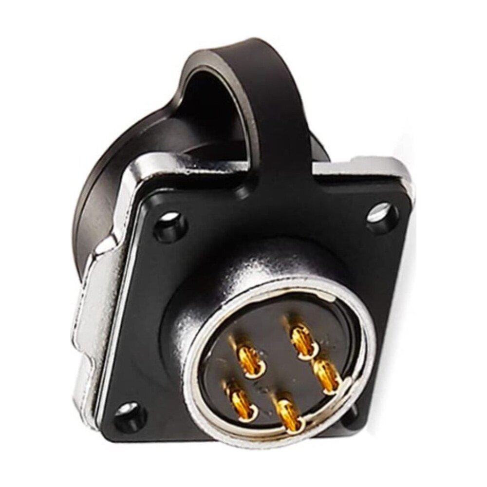 DH-20-J05SX-03-401, 5-Pin Female Panel Mount Waterproof Connector