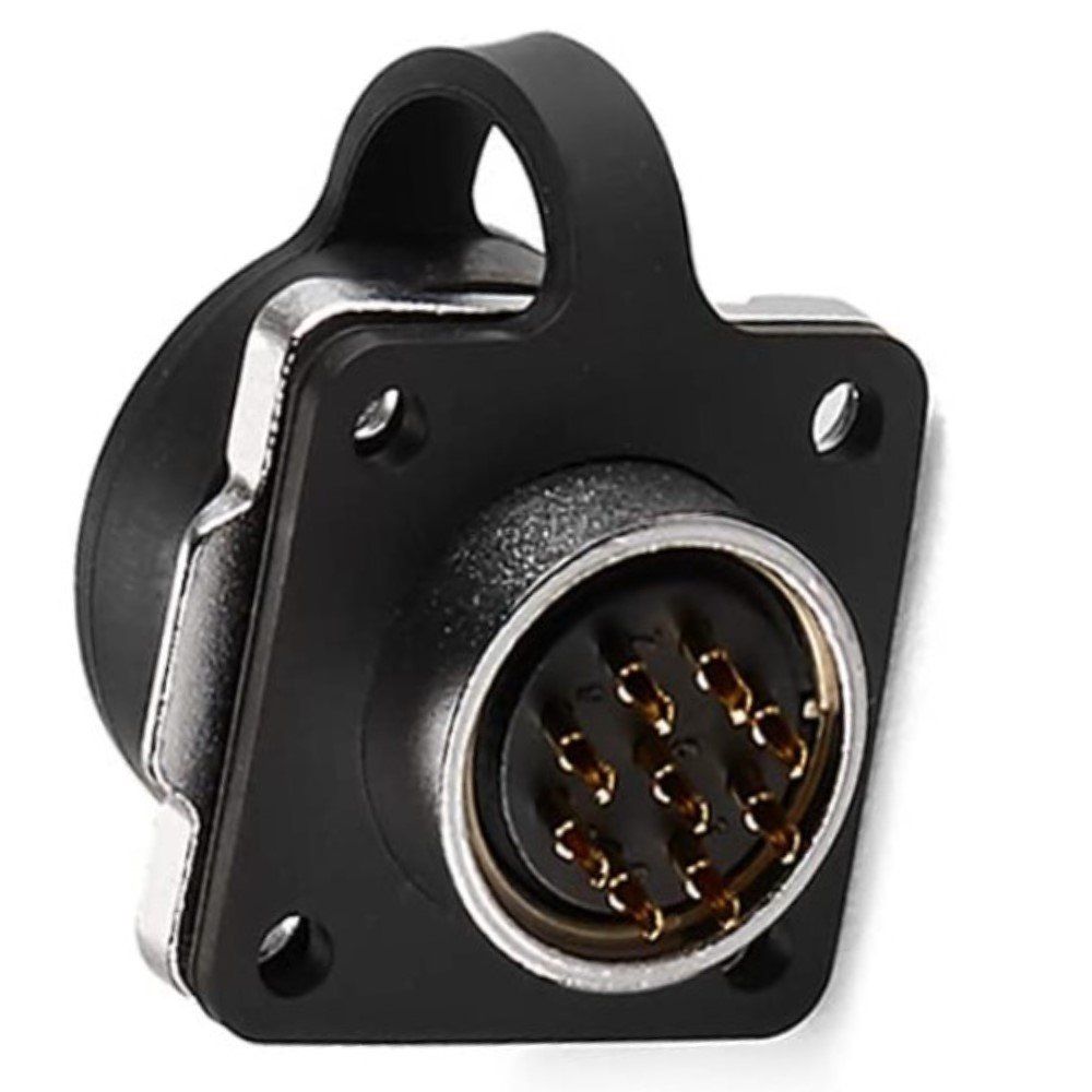 DH-20-J09SX-03-401, 9-Pin Female Panel Mount Waterproof Connector