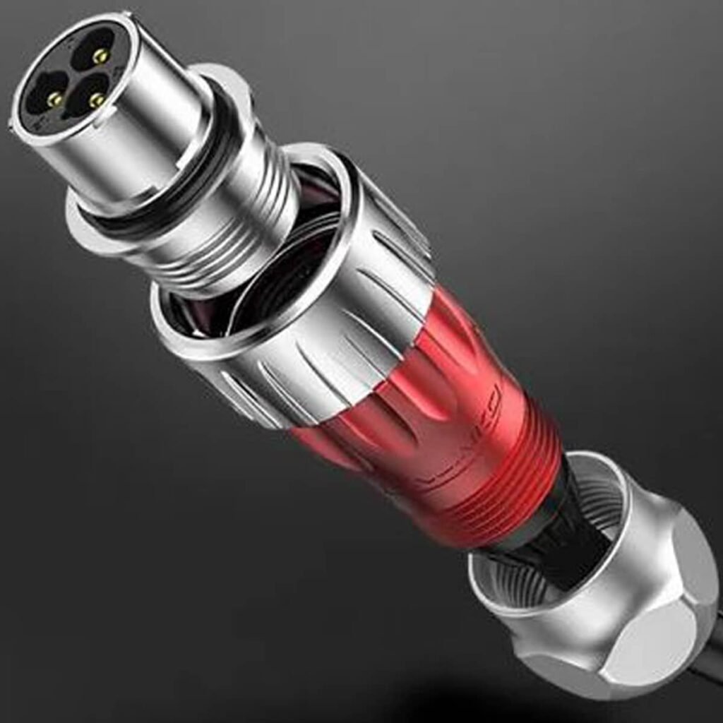 DH-24-C03PE-03-001, 3-Pin Male Cable Mount Waterproof Connector