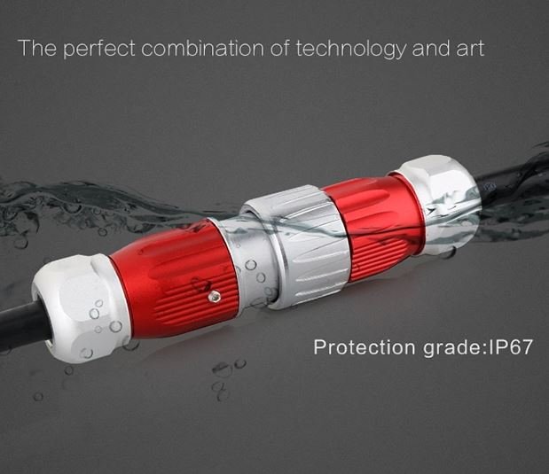DH-20-C05PE-03-001, 5-Pin Male Cable Mount Waterproof Connector