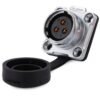 DH-20-J03SX-03-401, 3-Pin Female Panel Mount Waterproof Connector