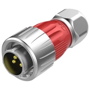 DH-20-C03PE-03-001, 3-Pin Male Cable Mount Waterproof Connector