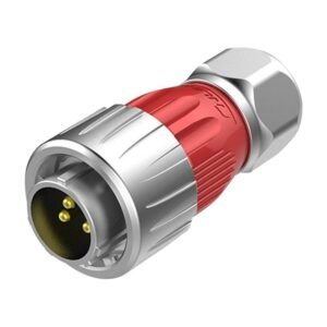 DH-20-C03PE-03-001, 3-Pin Male Cable Mount Waterproof Connector
