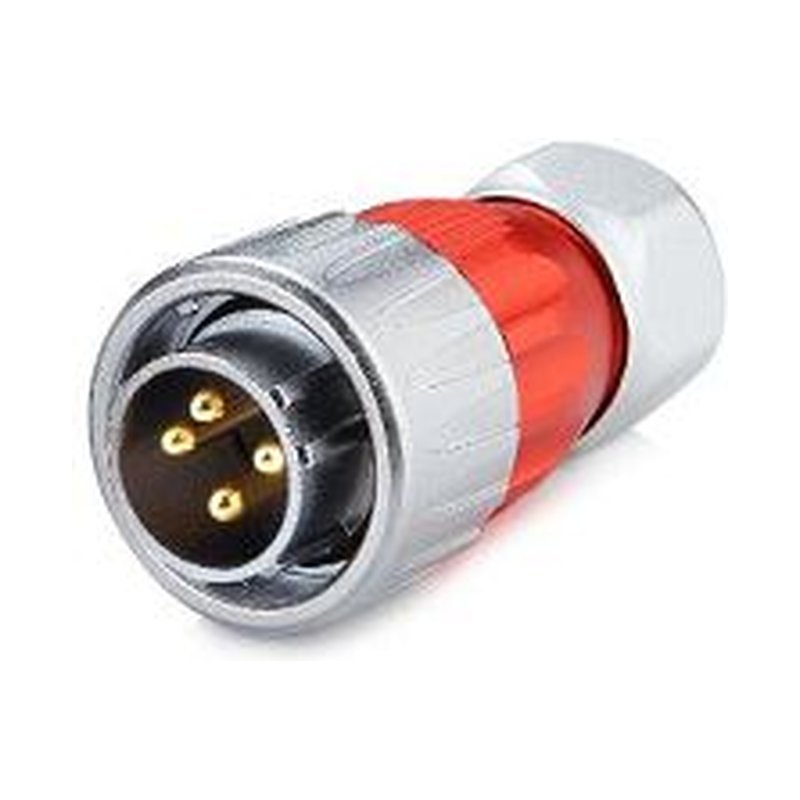 DH-20-C04PE-03-001, 4-Pin Male Cable Mount Waterproof Connector