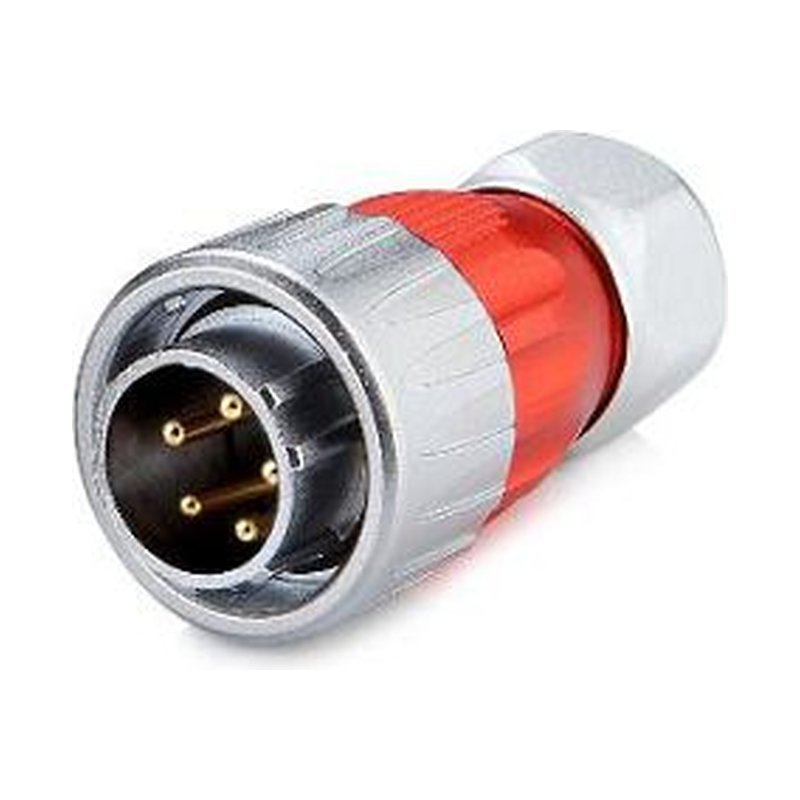 DH-20-C05PE-03-001, 5-Pin Male Cable Mount Waterproof Connector