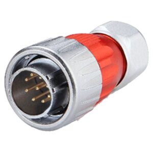DH-20-C09PE-03-001, 9-Pin Male Cable Mount Waterproof Connector