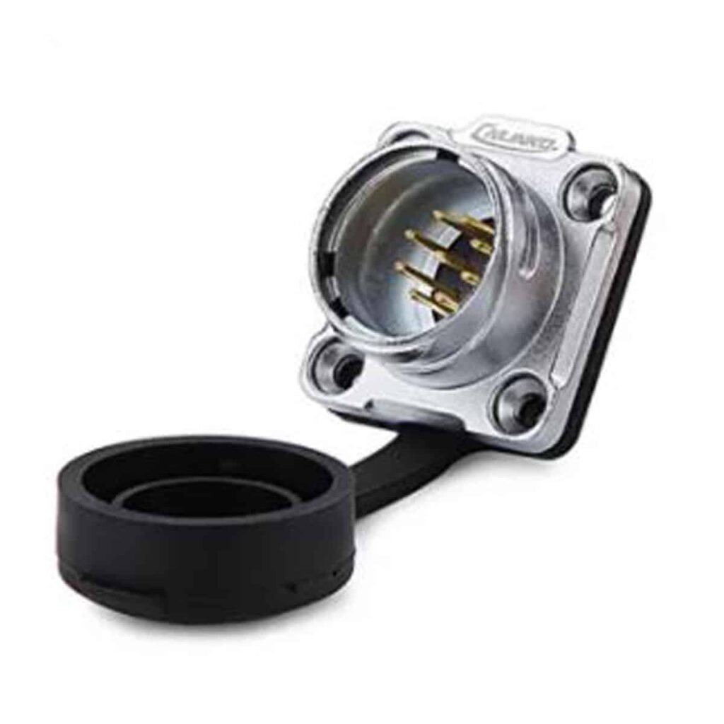 DH-20-C09SX-03-401, 9-Pin Male Panel Mount Waterproof Connector