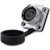 DH-20-J02SX-03-401, 2-Pin Female Panel Mount Waterproof Connector