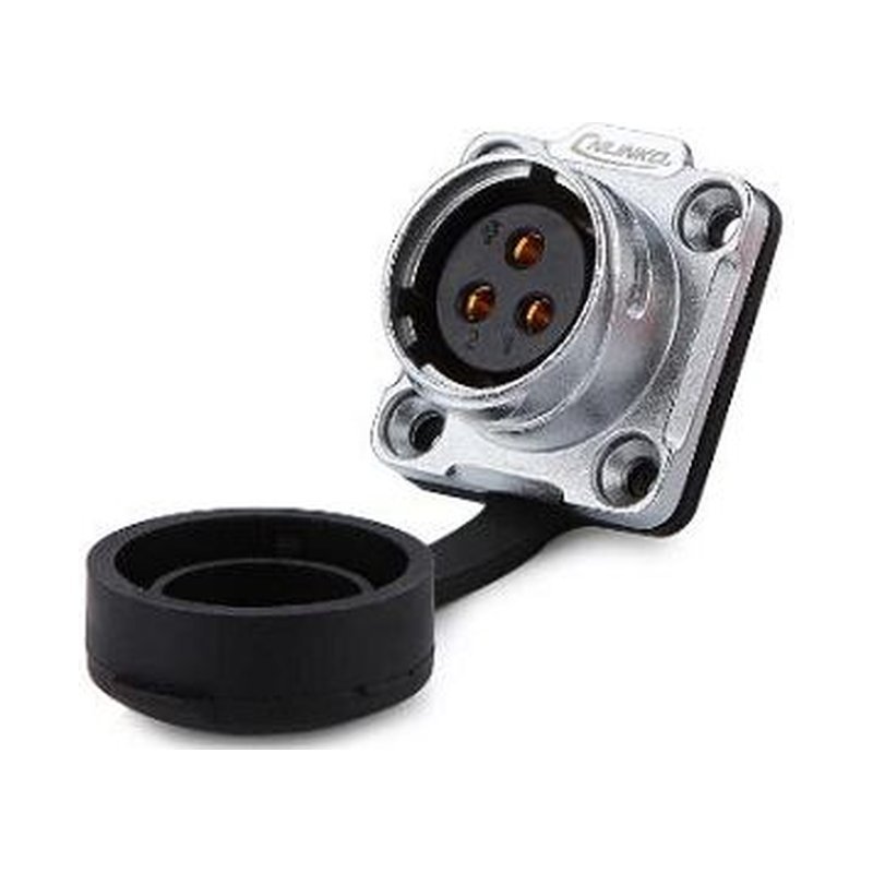DH-20-J03SX-03-401, 3-Pin Female Panel Mount Waterproof Connector