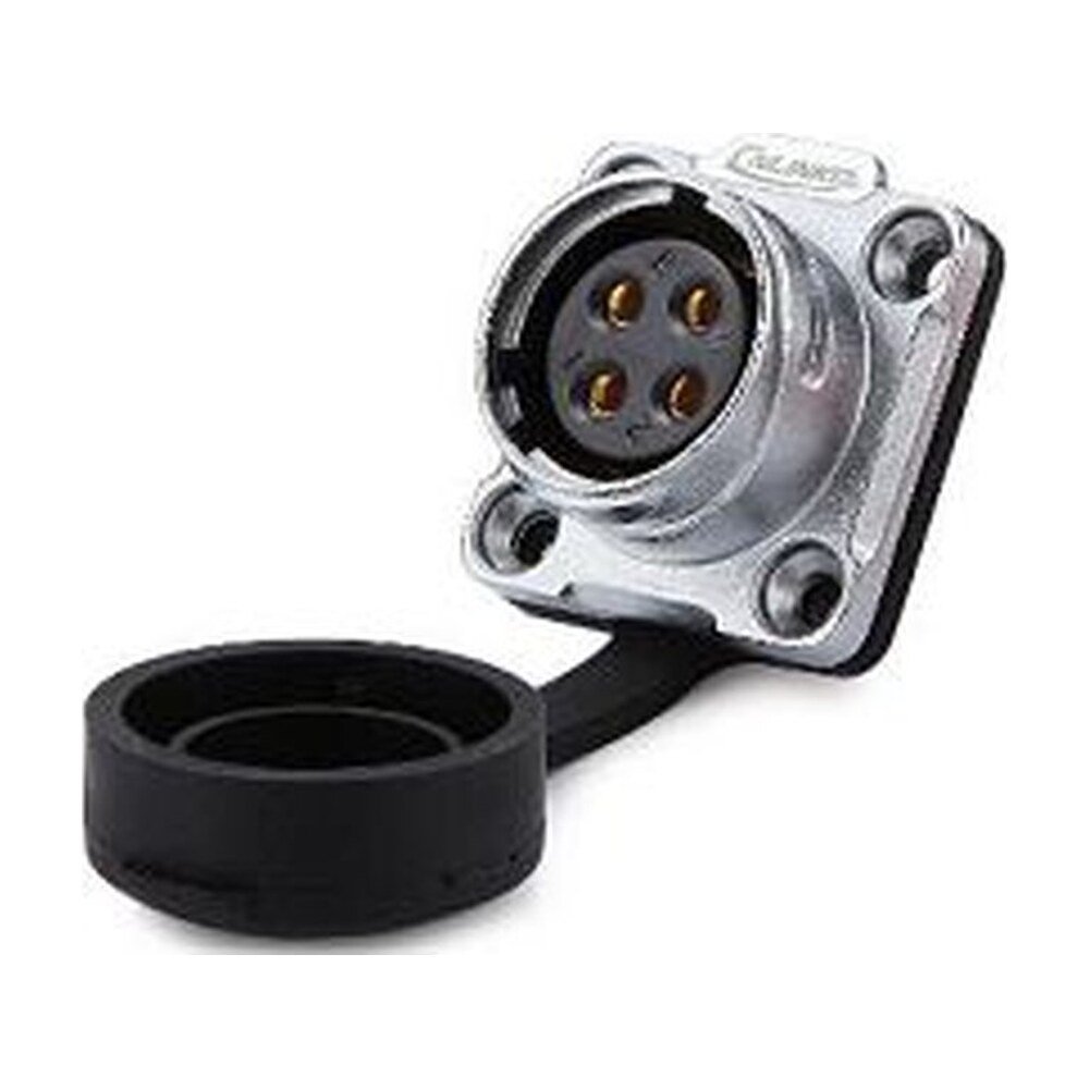DH-20-J04SX-03-401, 4-Pin Female Panel Mount Waterproof Connector