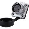DH-20-J05SX-03-401, 5-Pin Female Panel Mount Waterproof Connector