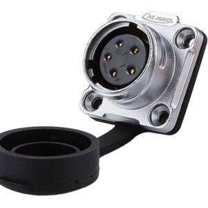 DH-20-J05SX-03-401, 5-Pin Female Panel Mount Waterproof Connector