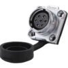DH-20-J07SX-03-401, 7-Pin Female Panel Mount Waterproof Connector