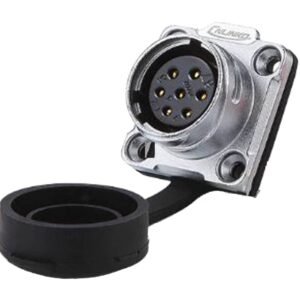 DH-20-J07SX-03-401, 7-Pin Female Panel Mount Waterproof Connector