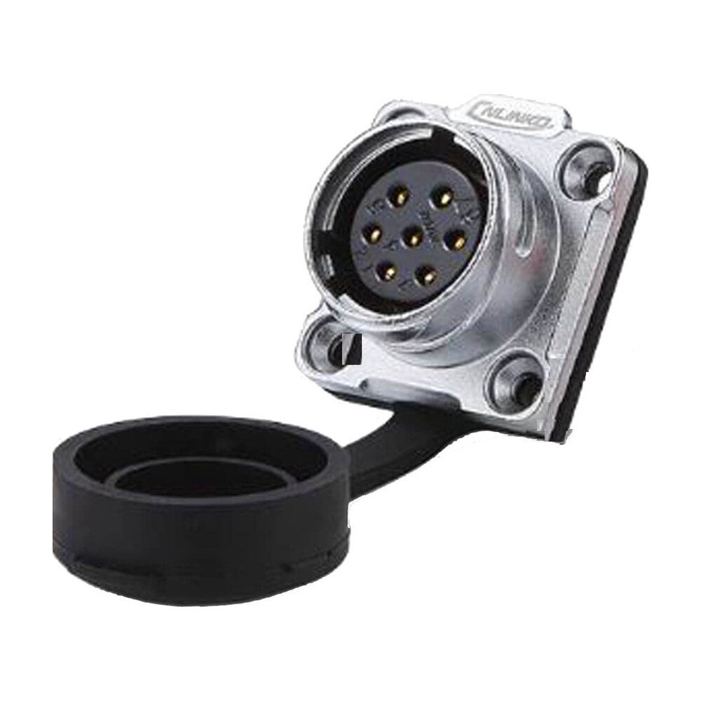 DH-20-J07SX-03-401, 7-Pin Female Panel Mount Waterproof Connector
