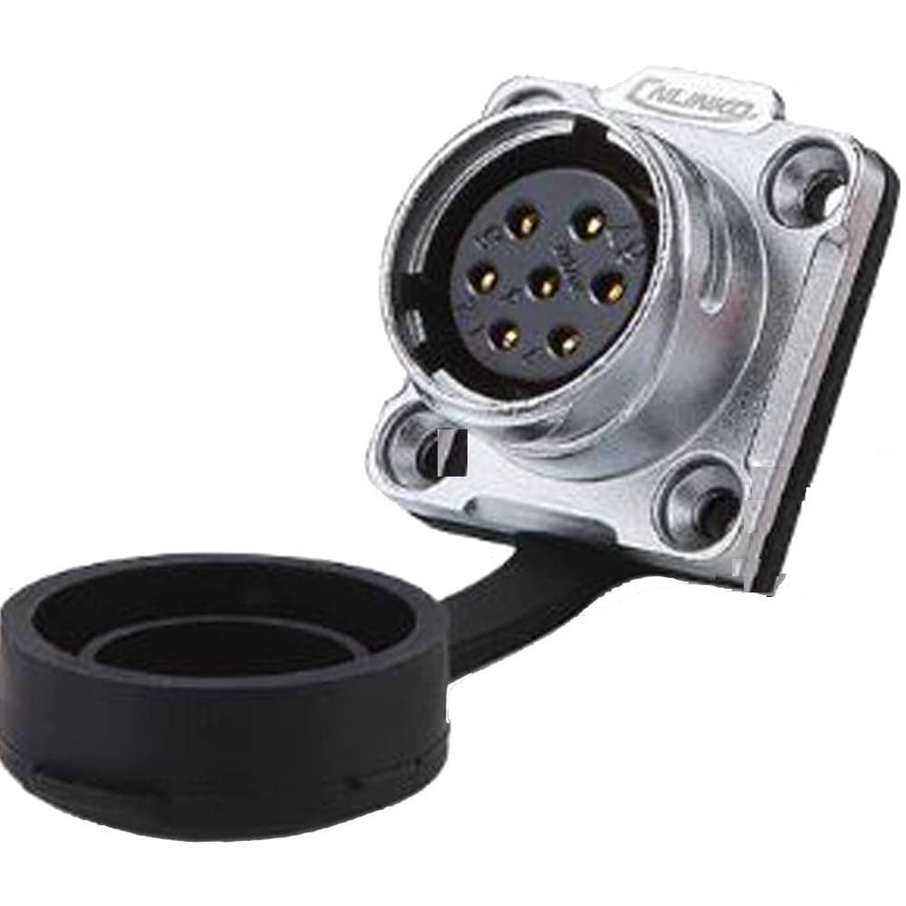 DH-20-J07SX-03-401, 7-Pin Female Panel Mount Waterproof Connector