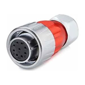 DH-20-J09PE-03-001, 9-Pin Female Cable Mount Waterproof Connector