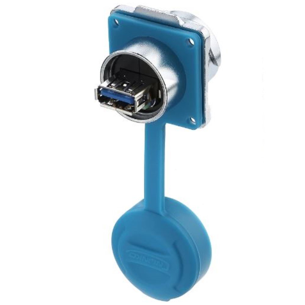 DH-24-J/USB3/213/SX-43-401, DH-24 USB 2.0/3.0 Socket (Panel Mount) Waterproof Connector