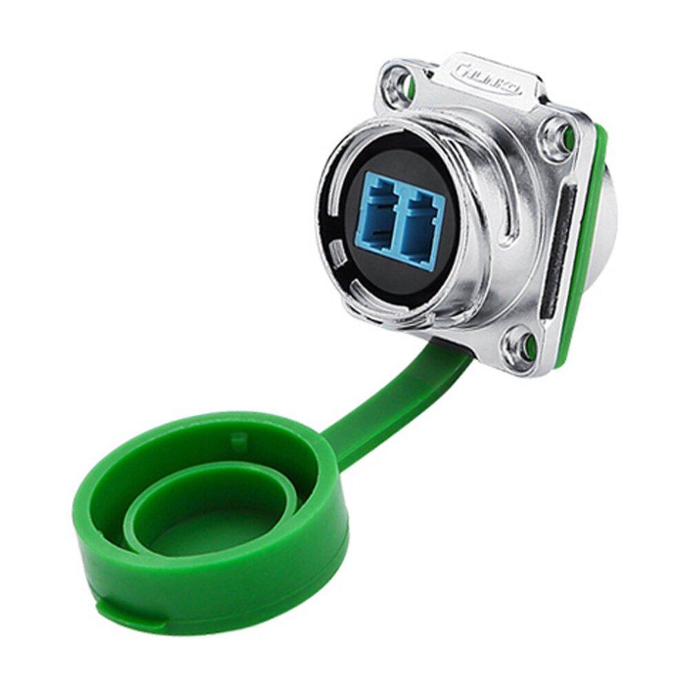 DH-24-J/LC/213/SX-43-401, DH-24 Fiber Optic (LC) Socket (Panel Mount) Waterproof Connector