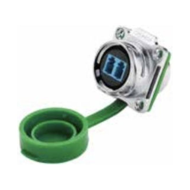 DH-24-J/LC/213/SX-43-401, DH-24 Fiber Optic (LC) Socket (Panel Mount) Waterproof Connector