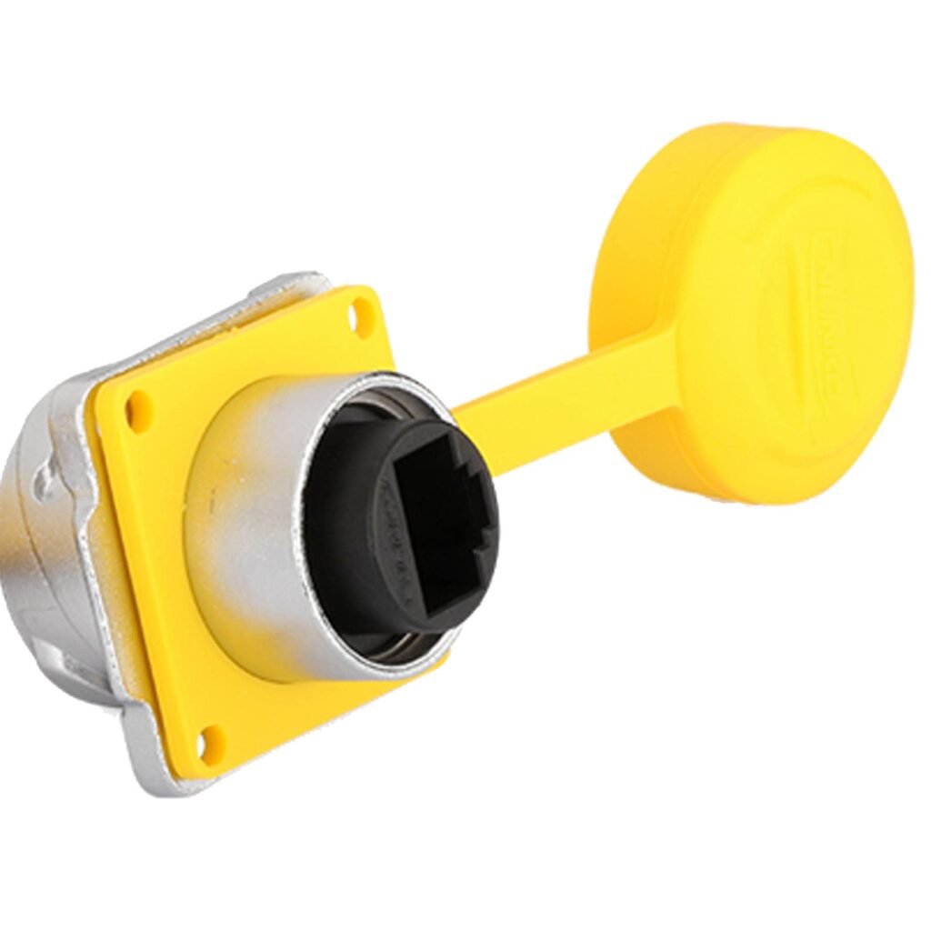 DH-24-J/RJ45/213/SX-43-401, DH-24 RJ45 Ethernet Socket (Panel Mount) Waterproof Connector