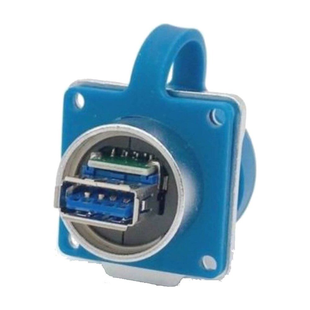 DH-24-J/USB3/213/SX-43-401, DH-24 USB 2.0/3.0 Socket (Panel Mount) Waterproof Connector