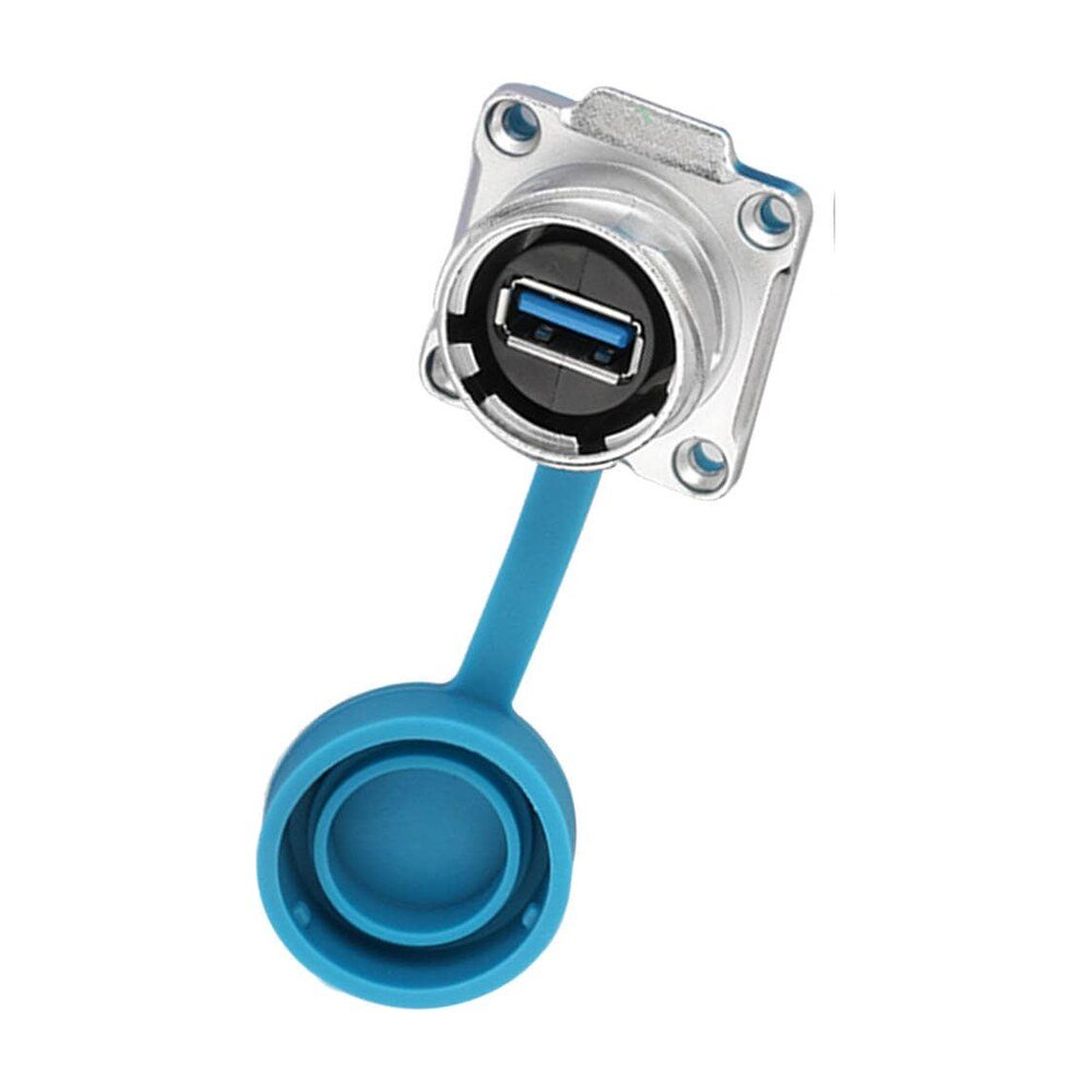DH-24-J/USB3/213/SX-43-401, DH-24 USB 2.0/3.0 Socket (Panel Mount) Waterproof Connector