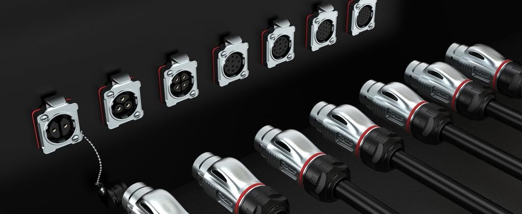 BD-24-C03PE-23-001, 3-Pin Metal Male Cable Mount Waterproof Connector