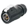 LP-20-C02PE-01-022, 2-Pin Male Cable Mount Waterproof Connector