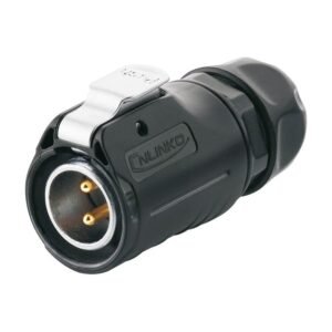 LP-20-C02PE-01-022, 2-Pin Male Cable Mount Waterproof Connector