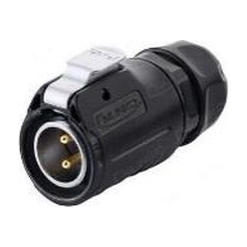 LP-20-C02PE-01-022, 2-Pin Male Cable Mount Waterproof Connector