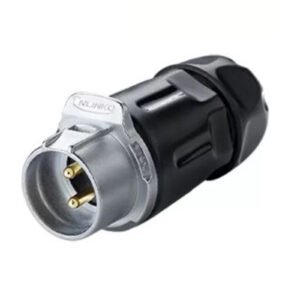 LP-20-C02PP-01-001, 2-Pin Male Push-Pull Cable Coupler Waterproof Connector