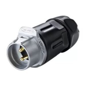 LP-20-C02PP-01-001, 2-Pin Male Push-Pull Cable Coupler Waterproof Connector