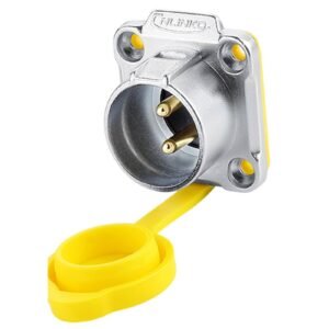 LP-20-C02SX-03-402, 2-Pin Male Panel Mount Waterproof Connector