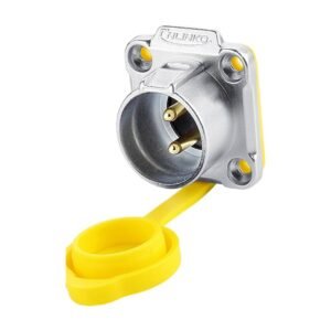 LP-20-C02SX-03-402, 2-Pin Male Panel Mount Waterproof Connector