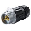 LP-20-C03PP-01-001, 3-Pin Male Push-Pull Cable Coupler Waterproof Connector