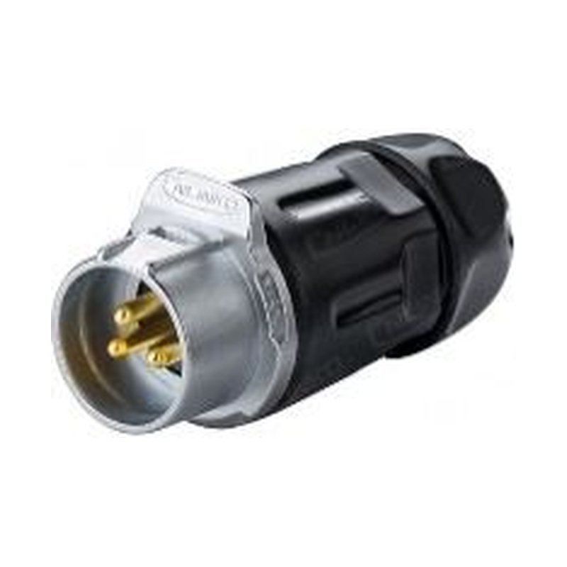LP-20-C03PP-01-001, 3-Pin Male Push-Pull Cable Coupler Waterproof Connector