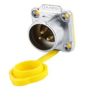LP-20-C03SX-03-402, 3-Pin Male Panel Mount Waterproof Connector